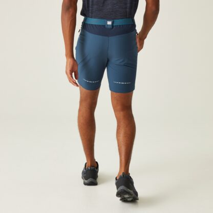 REGATTA MENS MOUNTAIN WALKING SHORTS MOONLIGHT DENIM - Image 7