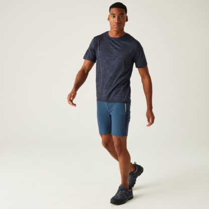 REGATTA MENS MOUNTAIN WALKING SHORTS MOONLIGHT DENIM - Image 6
