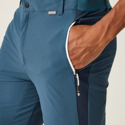 REGATTA MENS MOUNTAIN WALKING SHORTS MOONLIGHT DENIM - Image 5