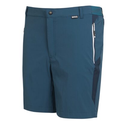 REGATTA MENS MOUNTAIN WALKING SHORTS MOONLIGHT DENIM - Image 2