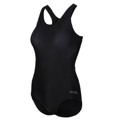 REGATTA LADIES ACTIVE SWIMSUIT BLACK - Image 3