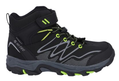 HI-TEC KIDS BLACKOUT MID WATERPROOF BLACK/LIME - Image 3