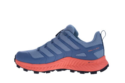 INOV8 LADIES ROCLITE GTX WIDE BLUE GREY/CORAL - Image 4