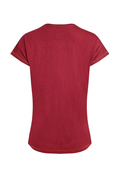 WEIRD FISH LADIES GO FETCH TEE GARNET - Image 2