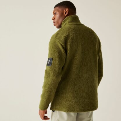 DARE2B MENS TWIN TIP 1/2 ZIP FLEECE OLIVE GREEN - Image 9