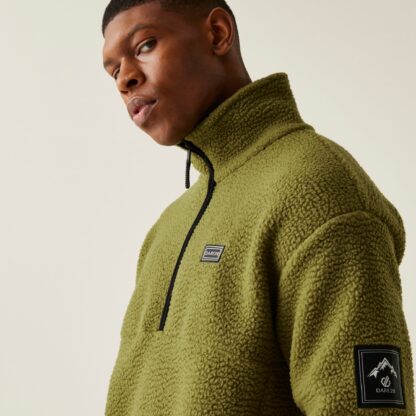 DARE2B MENS TWIN TIP 1/2 ZIP FLEECE OLIVE GREEN - Image 7