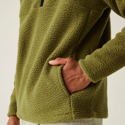 DARE2B MENS TWIN TIP 1/2 ZIP FLEECE OLIVE GREEN - Image 5