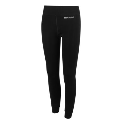 REGATTA LADIES THERMAIL STRETCH PANTS BLACK - Image 2