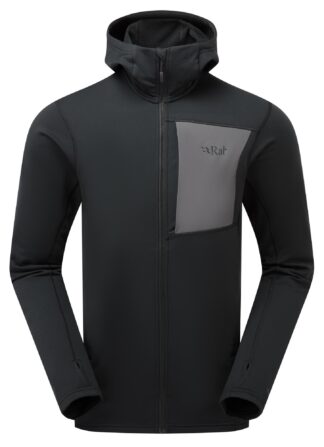 RAB MENS SUPERFLUX HOODY BLACK