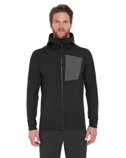 RAB MENS SUPERFLUX HOODY BLACK - Image 5