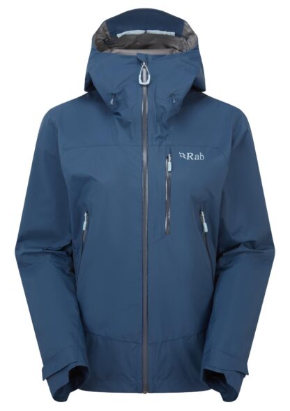 RAB LADIES DOWNPOUR MOUNTAIN JACKET TEMPEST BLUE