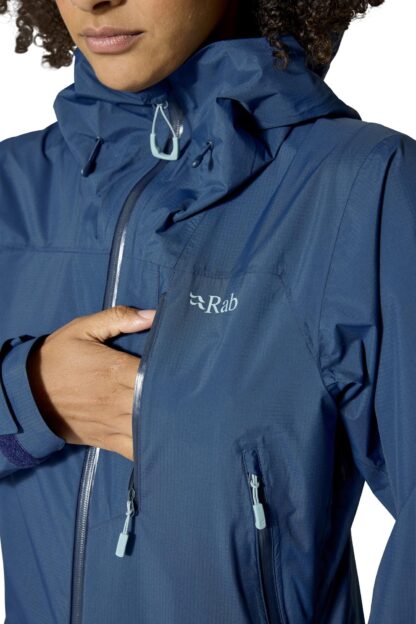 RAB LADIES DOWNPOUR MOUNTAIN JACKET TEMPEST BLUE - Image 6