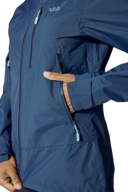 RAB LADIES DOWNPOUR MOUNTAIN JACKET TEMPEST BLUE - Image 7