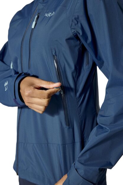 RAB LADIES DOWNPOUR MOUNTAIN JACKET TEMPEST BLUE - Image 8