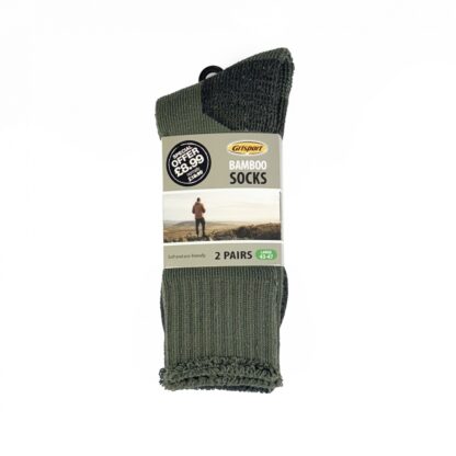 GRISPORT MENS BAMBOO HIKING SOCKS 2 PACK - Image 2