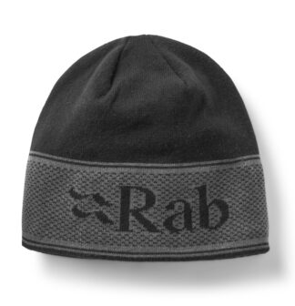 RAB LOGO BAND BEANIE BLACK/GRAPHENE