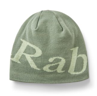RAB LOGO BEANIE DARK FIG GREEN/FIG GREEN
