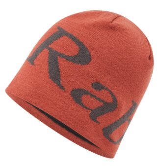 RAB LOGO BEANIE TUSCAN RED/GRAPHENE