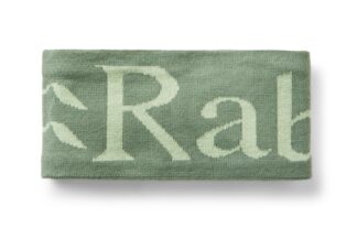 RAB KNITTED LOGO HEADBAND DARK FIG GREEN/FIG GREEN