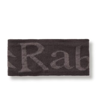 RAB KNITTED LOGO HEADBAND ANTHRACITE